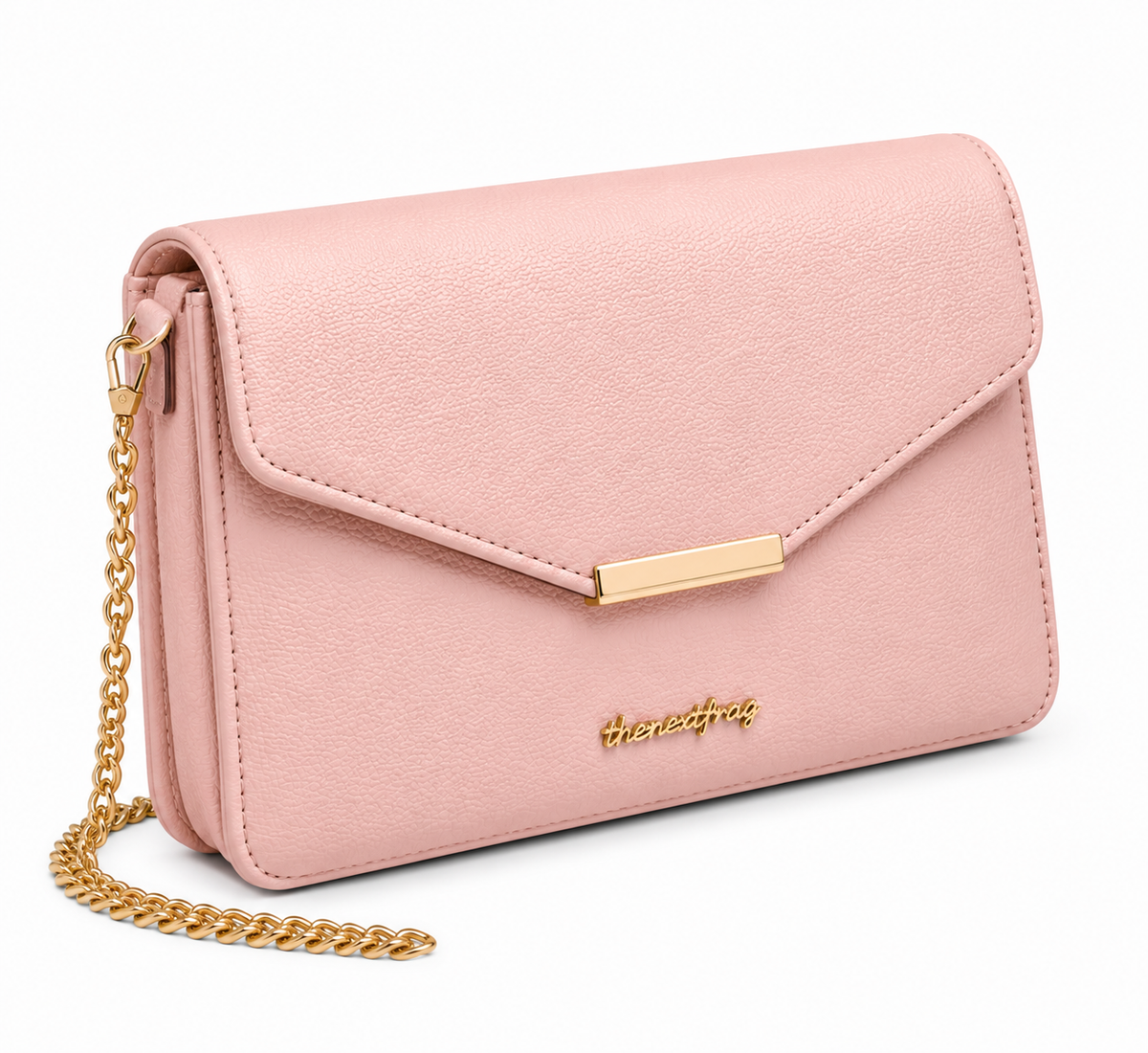 thenextfrag Classic Envelope Crossbody Purse – Blush Pink