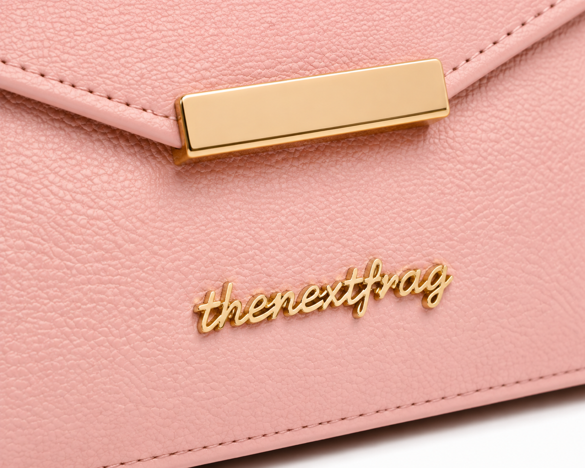 thenextfrag Classic Envelope Crossbody Purse – Blush Pink