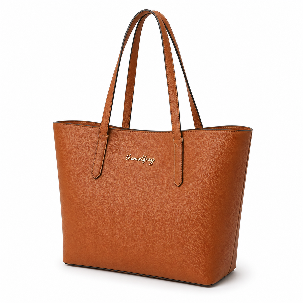 thenextfrag Classic Shoulder Tote Bag – Cognac Brown