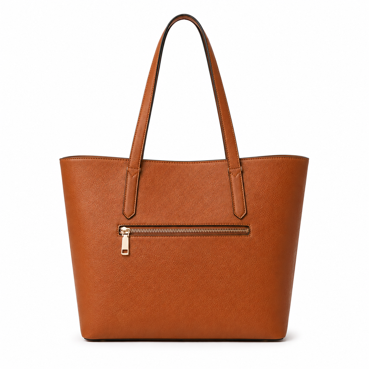 thenextfrag Classic Shoulder Tote Bag – Cognac Brown
