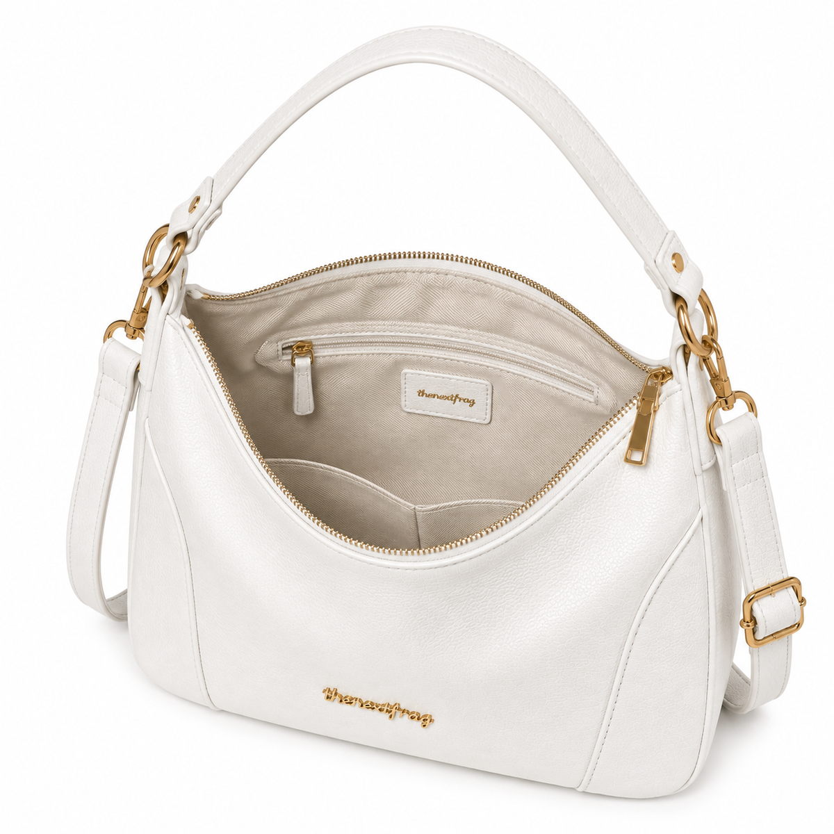 thenextfrag Slouchy Hobo Crossbody Bag – Off White
