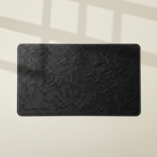 TheNextFrag - The "Trenches" Leather Desk Mat | Topography Edition